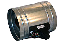 Zone Control Damper Tubes with Power-Open/Power-Close Motor