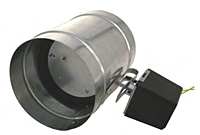Zone Control Damper Tubes with Power-Open/Spring-Close Motor