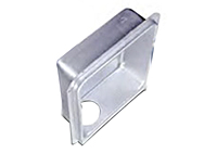2 x 6 Inch (in) Wall Size and Downward Exhaust Direction 22 Gauge Aluminized Steel Dryer Box